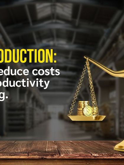 This image, showing a scale balancing cost and productivity, introduces our guide on optimizing production. It reflects our core value proposition of helping manufacturers reduce costs while simultaneously increasing output and efficiency.