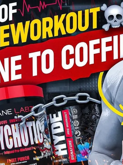 Thumbnail for my video on the dark side of pre-workouts, from caffeine to coffin.