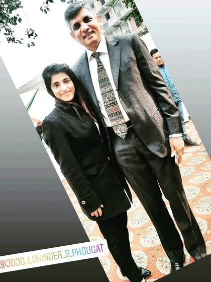 With Mr. Lokinder Singh Phougat, President of the District Bar Association. I value the guidance and mentorship of senior figures in the legal field.