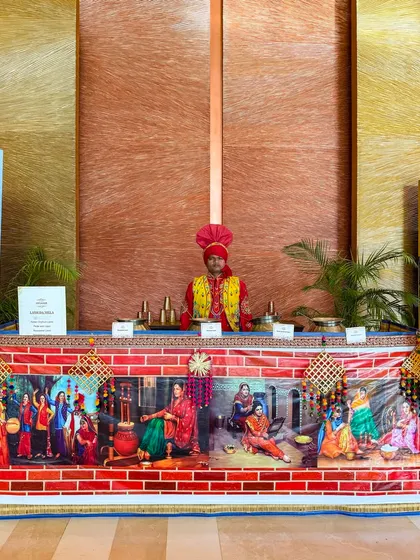 Our staff dressed in traditional Punjabi attire for a themed event in Amritsar. We believe in creating immersive experiences, and our team's presentation is an integral part of that.