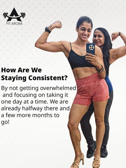 Here I am with my online client Preeti during an in-person posing session. After six months of remote coaching, it was amazing to see her progress and help her fine-tune her stage presence.