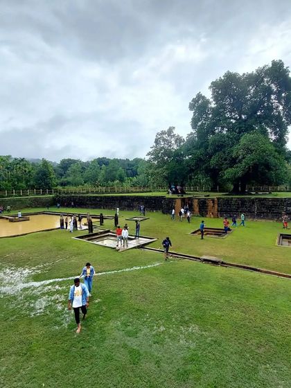 Exploring the grounds of Nagara Fort, a peaceful and historic site.