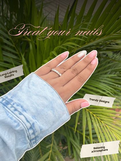 I promise long-lasting results, trendy designs, and a relaxing atmosphere. This graphic highlights the key benefits of getting your nails done with me.