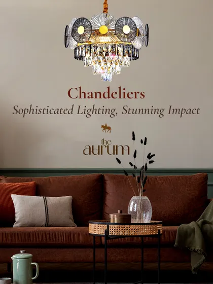 See how a statement fandelier can become the soul of a room. This piece, with its intricate crystal work and unique form, provides both brilliant illumination and gentle air circulation, anchoring this living space with sophisticated style.