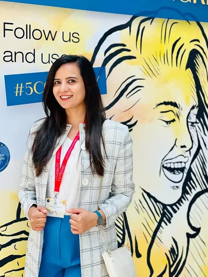 A personal photo from the 5CC congress. I believe it's important to be approachable and connect on a human level.