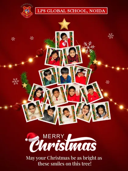 A creative Christmas greeting from our school, featuring the bright smiles of our students arranged in a festive tree. We wish everyone a Christmas filled with joy and light.