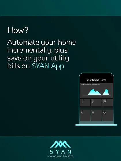 I help you make smarter energy choices. The SYAN app includes a real-time power consumption dashboard, allowing you to track your utility usage and identify opportunities to save on your monthly electricity bills.