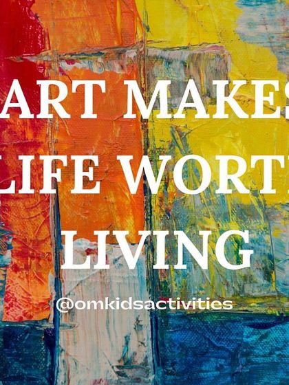 "Art makes life worth living." We truly believe this and aim to instill a lifelong appreciation for art in our students. This abstract painting reflects the vibrant energy and passion we bring to our classes.