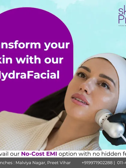 Transform your skin with our HydraFacial. It's the perfect treatment to deeply hydrate and nourish your skin, especially when it's feeling dry and dull.