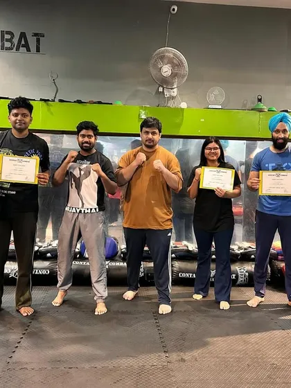 A group of newly certified warriors. They have all demonstrated the skill and toughness required to pass their level test.