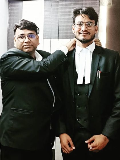 Celebrating my band ceremony with my brother. His support means the world to me.