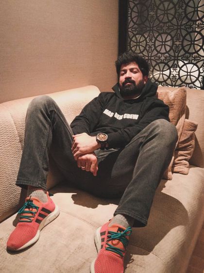 A casual moment of relaxation. Even outside the studio, my mind is often filled with new ideas and choreography.