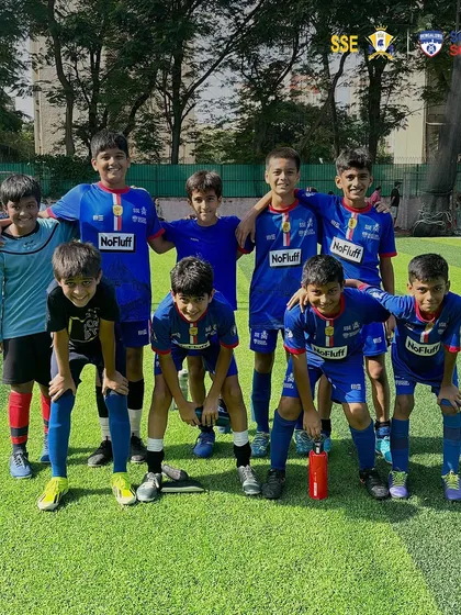 Another of our U13 teams, showing their readiness to compete. We focus on building courage and skill in our young players.