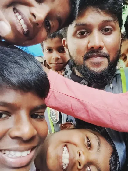 This picture says it all. Surrounded by the bright, happy faces of the kids at Vidya Bhavan Orphanage Home, I am reminded of my purpose. These connections, these smiles, are the greatest reward. This is the heart of my work.