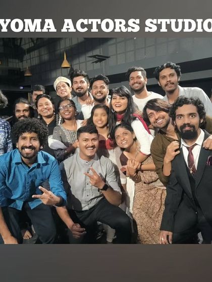 A happy group photo of another successful batch of the Vyoma Actors Studio. These smiling faces represent the positive and transformative experience of our course.