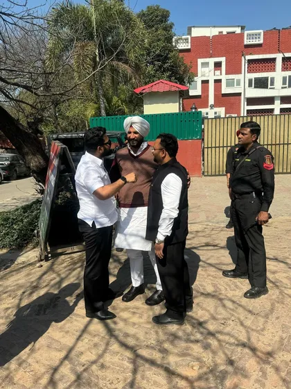 Discussing the ground realities of the farmer protests with the Punjab Congress President. It's crucial to have a coordinated approach across states.