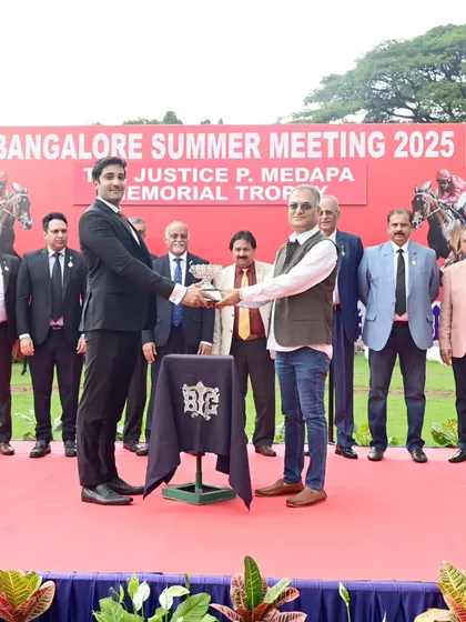 The Justice P. Medapa Memorial Trophy presentation.