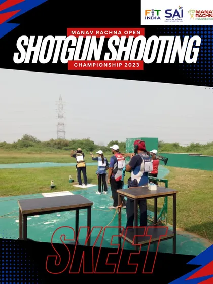 Shooters competing in the Skeet event at our Open Championship. We provide a platform for both men and women to compete at the highest level.
