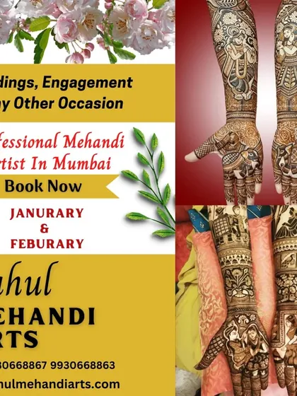 Don't compromise on your bridal mehndi. Book my professional service for your wedding, engagement, or any other occasion.