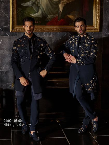 Built for the afterparty, designed for legacy. These black and gold jackets are power silhouettes, crafted for men who make silence feel like a statement.