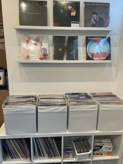 A look at my personal record collection at home. Each one has a story and a special place in my sets.