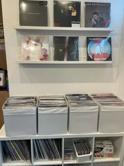 A look at my personal record collection at home. Each one has a story and a special place in my sets.