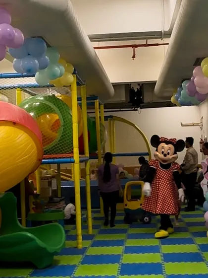 Want to make the day extra special? I can arrange for your child's favorite character to make an appearance. Seeing the kids' faces light up when Minnie Mouse walked into the play area was absolutely priceless.