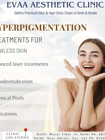 We offer a range of treatments for hyperpigmentation to achieve flawless skin, including advanced laser treatments, microdermabrasion, and chemical peels.