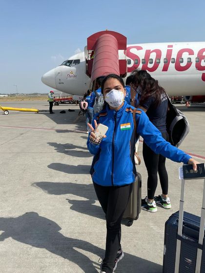 The journey to the top. Our shooter Apurvi Chandela en route to Croatia for the final leg of training before heading to the Tokyo 2021 Olympics.
