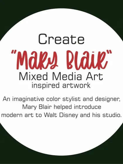 Mary Blair was a master of color and imagination. I introduce her as a pioneer of modern art in animation to show kids how art can tell stories in so many ways.