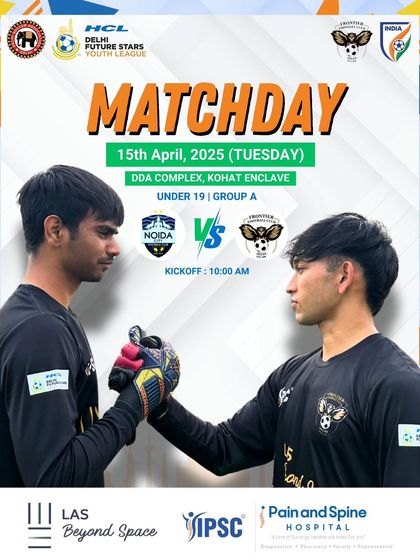 It's a showdown. Our U-19 goalkeepers ready for the match day against Noida City FC.