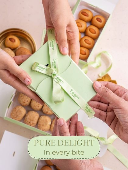 Pure delight in every bite. The act of gifting a box of my homemade laddoos is a gesture of pure love, perfect for making Raksha Bandhan extra special.