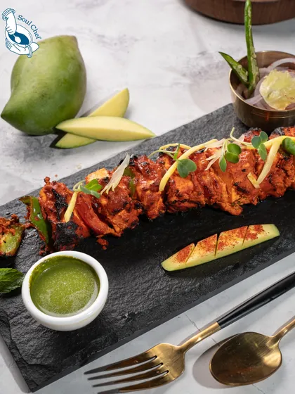 My Mango Paneer Tikka is a signature dish for a reason. The smoky, spiced paneer is beautifully complemented by the sweetness of raw mango, creating a flavor profile that is both unique and delightful.