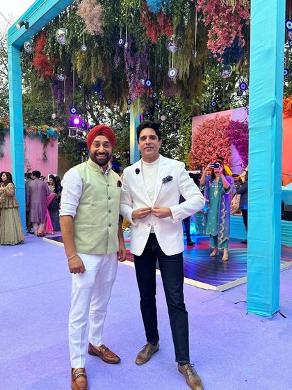 With my brother from Behind Bars. We're always ready to bring the charm and the party.