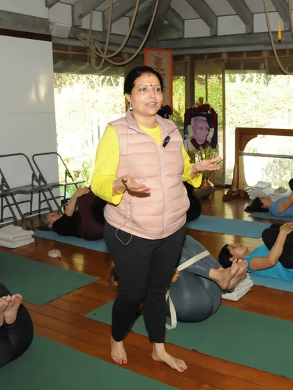 These images showcase the environment of my classes, where real relief is the goal. From hands-on adjustments to group practice and moments of connection, we work together to help you move pain-free.