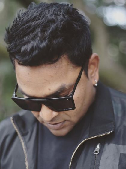 A close-up portrait. For me, the music is a spiritual journey, and I try to bring that soulfulness to every set I play.