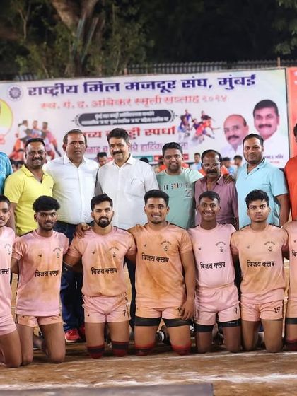 The entire squad with coaches and management, celebrating another successful tournament campaign.