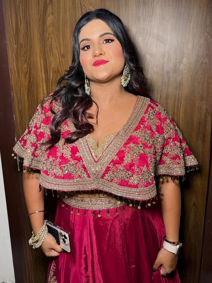 The client looking happy and ready to party.