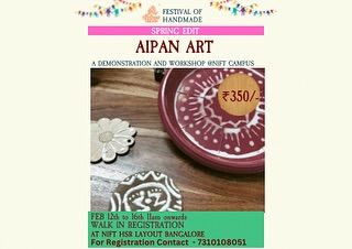 Explore Aipan art, a ritualistic folk art from the Kumaon region of the Himalayas. This workshop introduces you to its linear patterns and traditional motifs, which you can paint on a small plate or coaster.