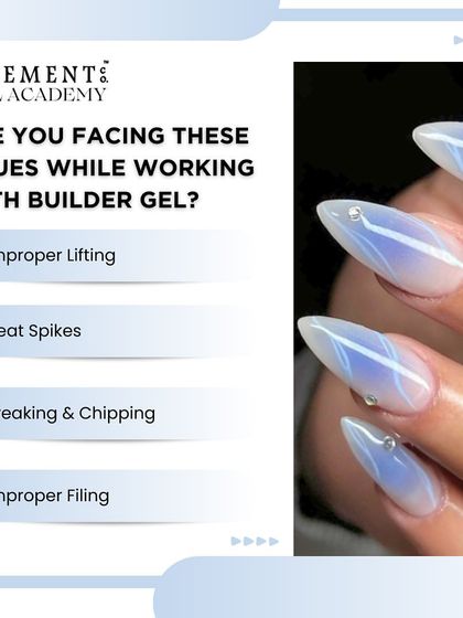 Are you facing issues like improper lifting, heat spikes, or chipping with builder gel? My workshop is designed to address these specific problems and teach you how to create durable, flawless extensions.