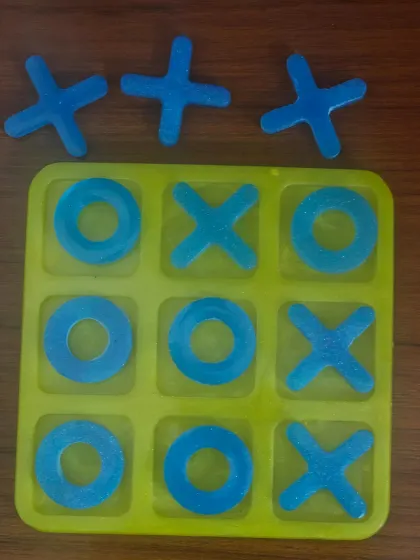 Who says you have to stop playing your favorite childhood game? I created this fun Tic Tac Toe set from resin so it will last a lifetime. We can customize it in any bright colors you like!