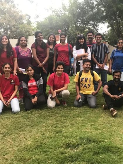 A group photo from a workshop at Anvis Inc. It was a fantastic day of learning and making new friends, both human and canine.