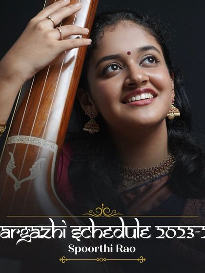 This was my official schedule for the 2023-24 Margazhi season in Chennai. The Margazhi festival is the heart of the Carnatic music world, and I feel blessed to be a part of it, performing at various prestigious venues.