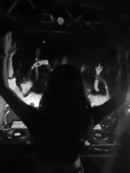 A shot of the crowd during a set by Elektraa, capturing the energy of the night.