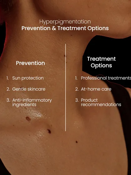 Knowledge is power. Here, we outline the key strategies for both preventing hyperpigmentation, such as sun protection, and the professional treatment options available to correct it.