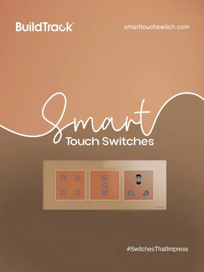 This is more than a switch; it's a centerpiece. Our Smart Touch Switches, like this multi-gang panel with an integrated socket, combine multiple functions into one elegant design, reducing clutter and adding a touch of class.