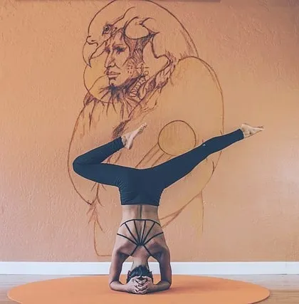 We provide subtle and thematic art for businesses like this yoga studio. The minimalist line art complements the space without overwhelming it, contributing to a calm environment.