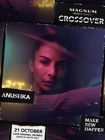 The poster for a Magnum Crossover event at Cafe Panama in Mumbai. These invite-only parties always have a great, exclusive vibe.