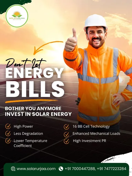 Don't let energy bills bother you anymore. We use advanced 16 BB Cell Technology for high power output and less degradation, ensuring your investment yields high returns.