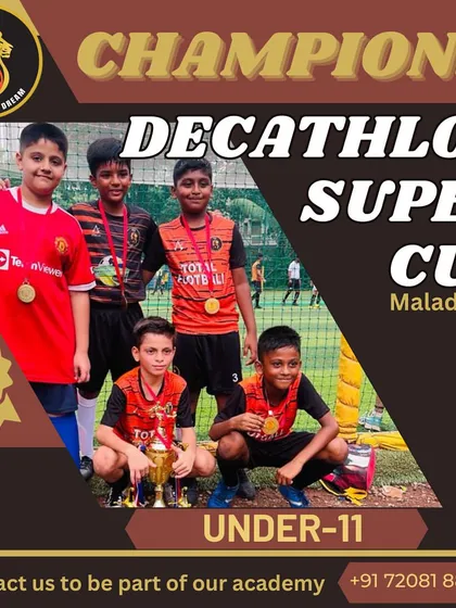 The dominant U11 team, who went unbeaten to win the Decathlon Super Cup in Malad West.